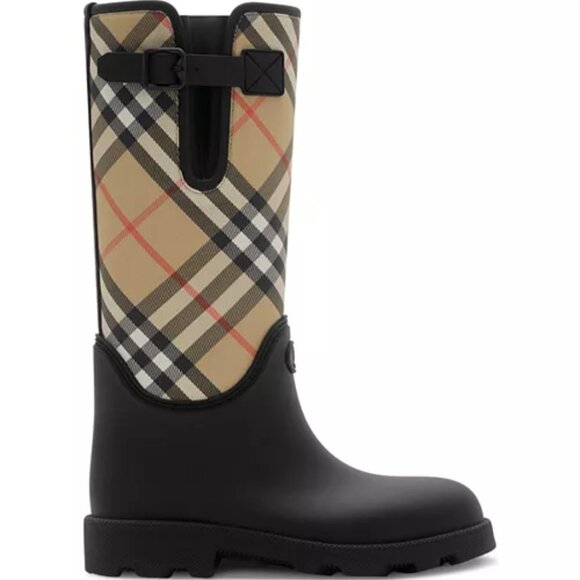 Burberry Shoes - Burberry Women's Black High Rain Boots 8 US | 38 EU